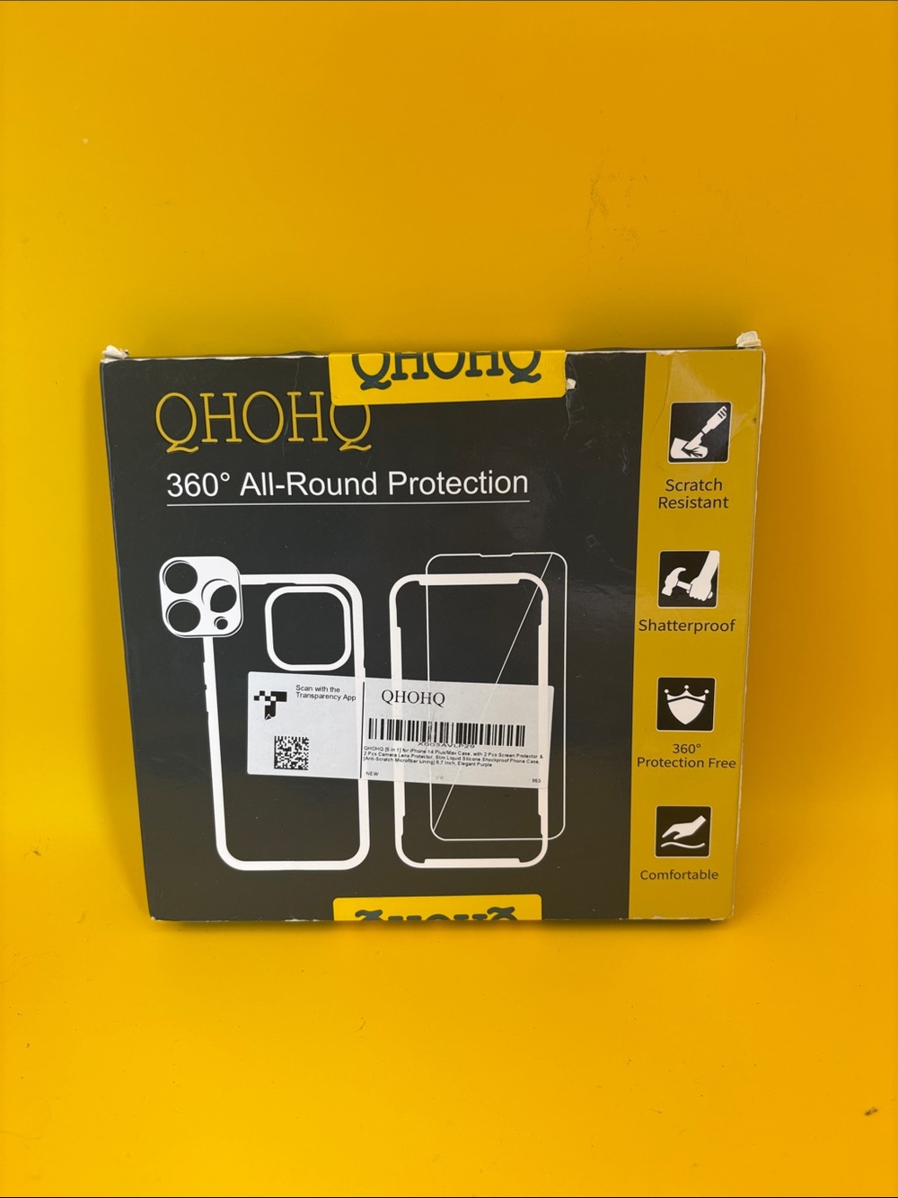 Black 360° All-Round Screen Protector